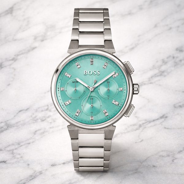 BOSS Signature Chronograph | Ice Blue Diamond-Textured Dial (1502763)