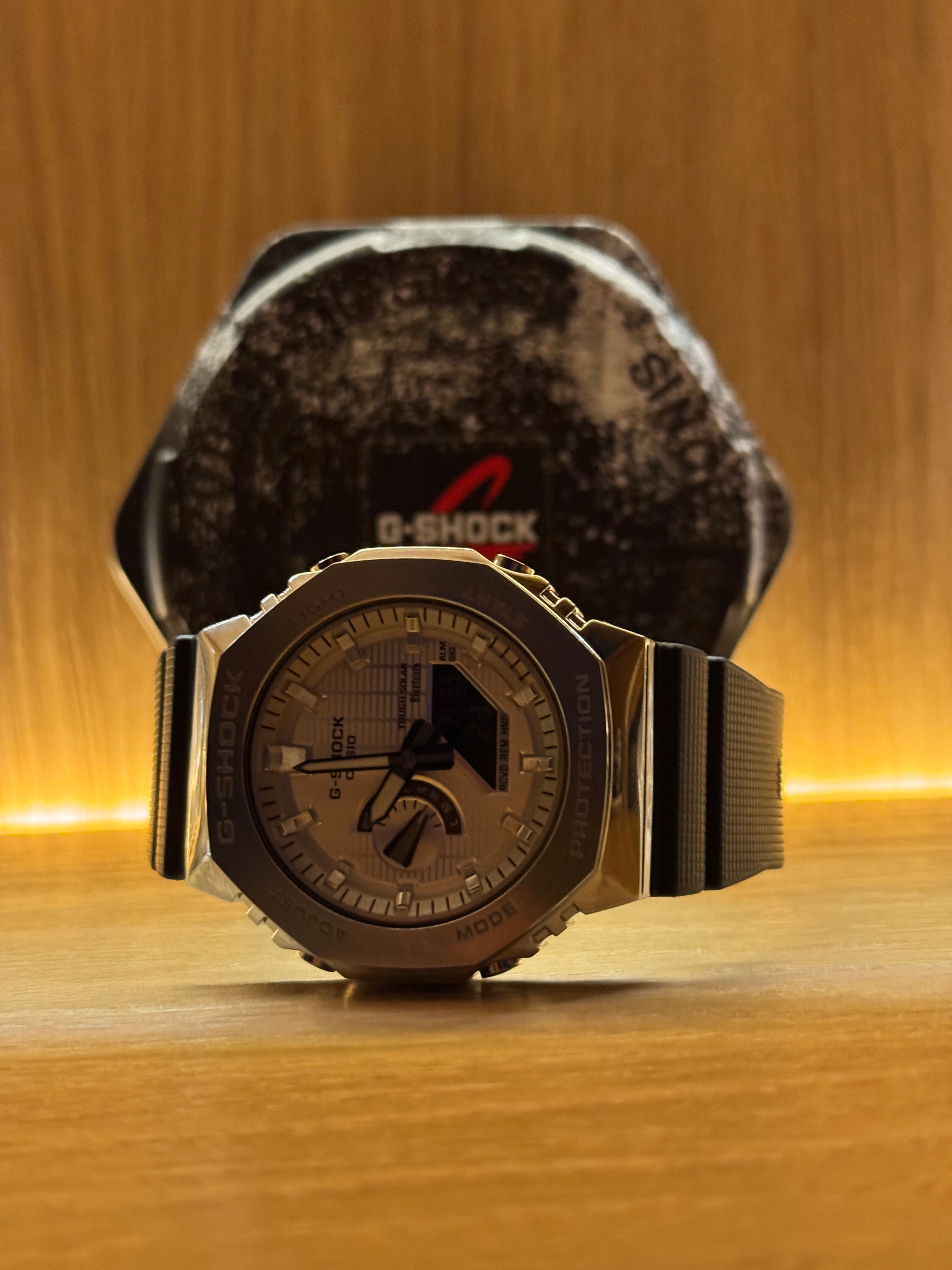 ABA Custom Build 'Silver Phantom' — silver dial detail