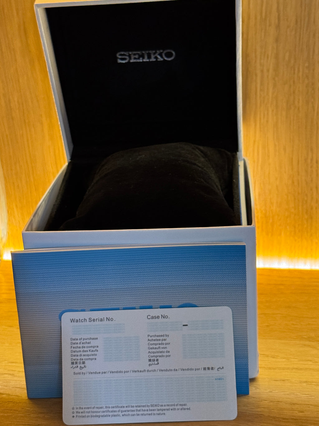 Seiko Presage 'Snowflake', stainless steel case and bracelet profile