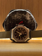 ABA Custom Build 'Onyx Field' — black dial detail