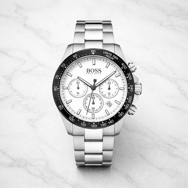 Gentleman's Hugo BOSS Ikon Chronograph | 'Panda' Dial in Stainless Steel (1512964)