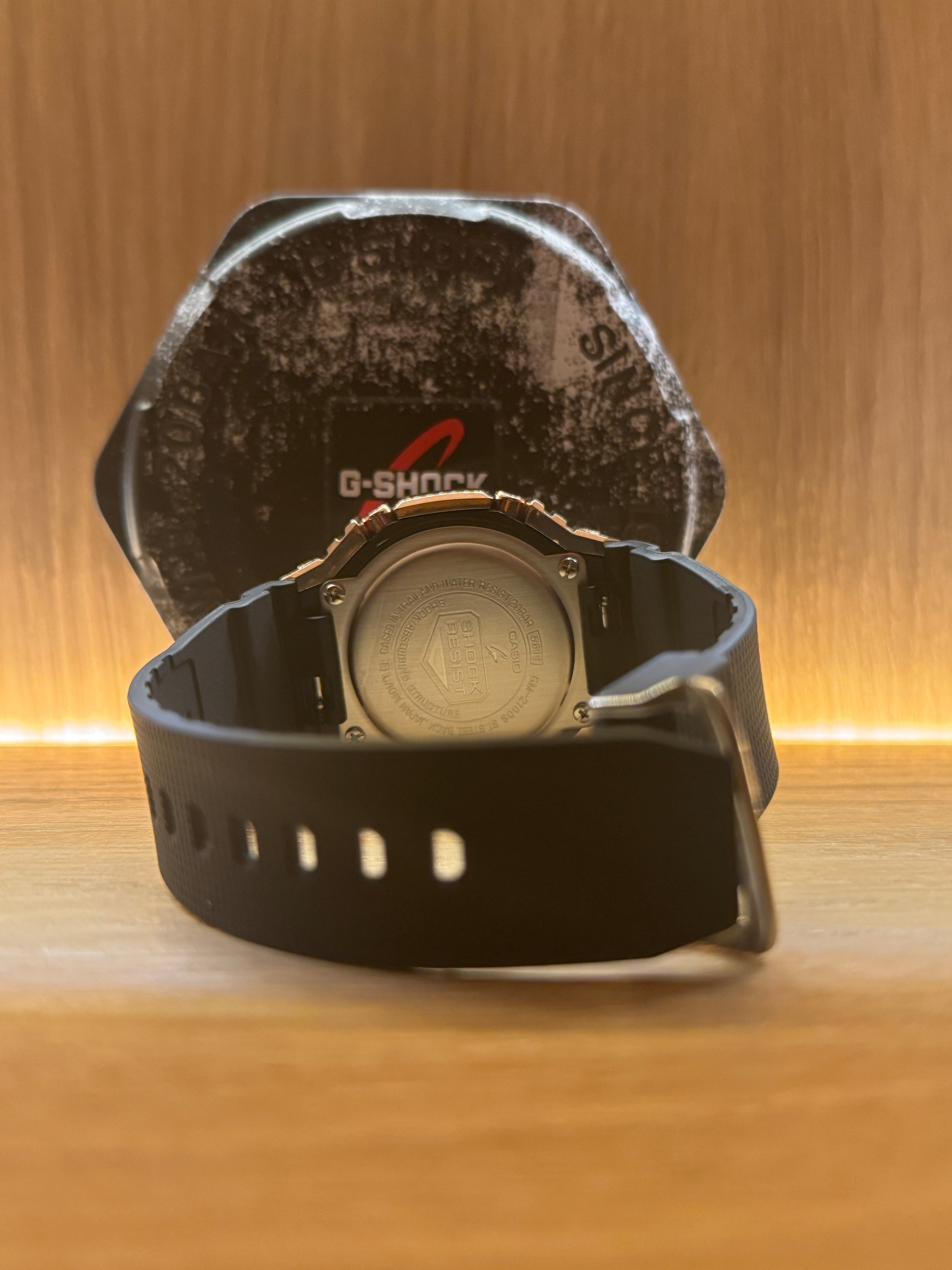 ABA Custom Build 'Rose Gold Edition' — genuine Casio GA-2100 base, bench-verified in London
