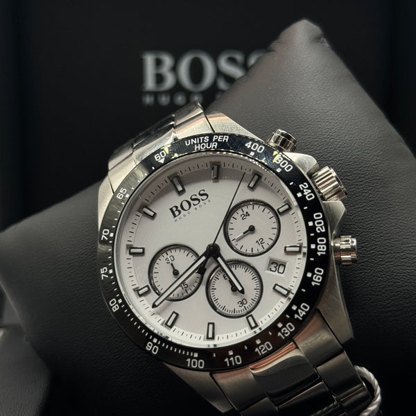 Genuine Hugo BOSS Ikon Chronograph | 'Panda' Dial in Stainless Steel (1512964)