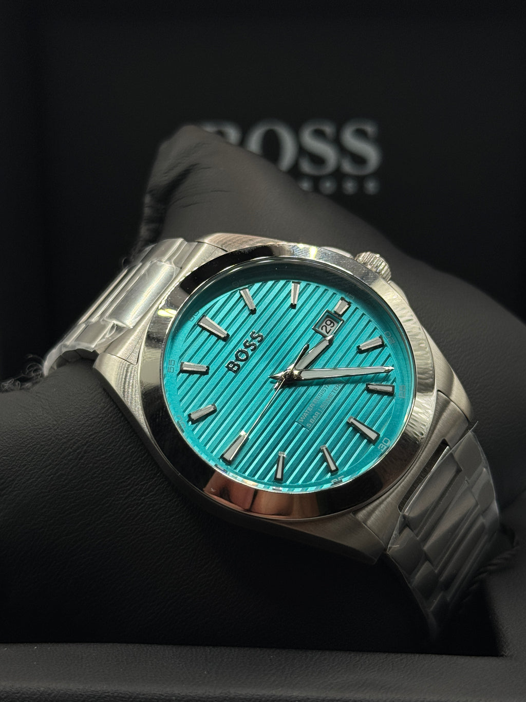 BOSS Strike | Ice Blue Horizontal Dial & Steel Bracelet (1513904)