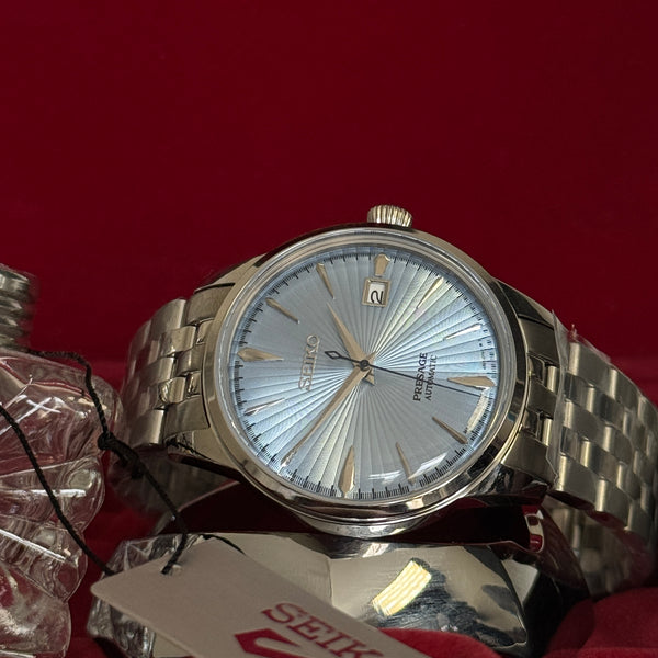 Gentleman's Seiko Presage 'Skydiving' | Ice Blue Sunburst Dial (SSK037J1)