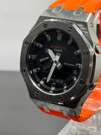 Orange dial CasiOak dial detail