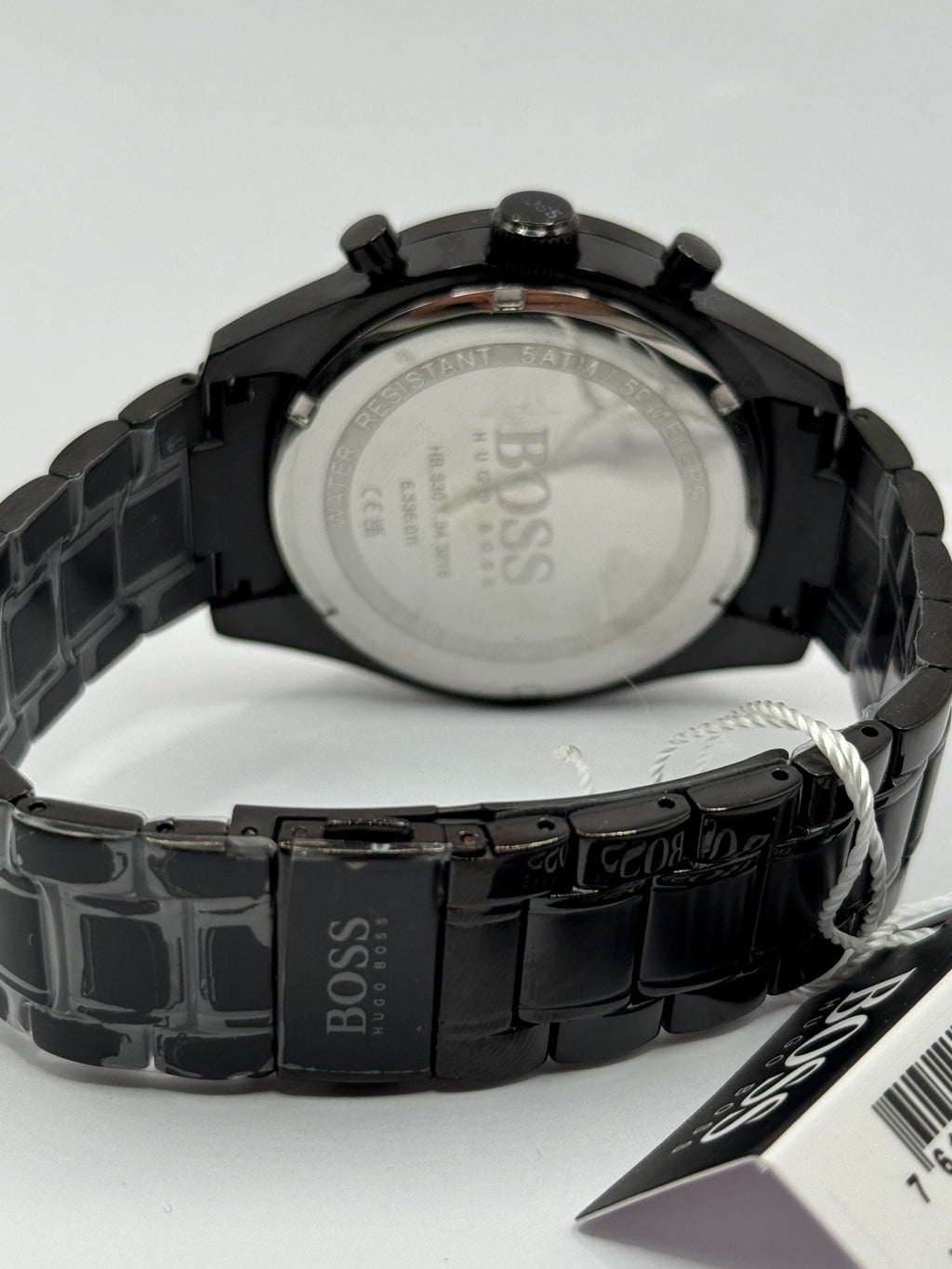 All black chronograph side profile