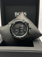 Hugo Boss all black chronograph, black PVD steel
