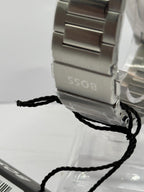 Blue dial chronograph detail