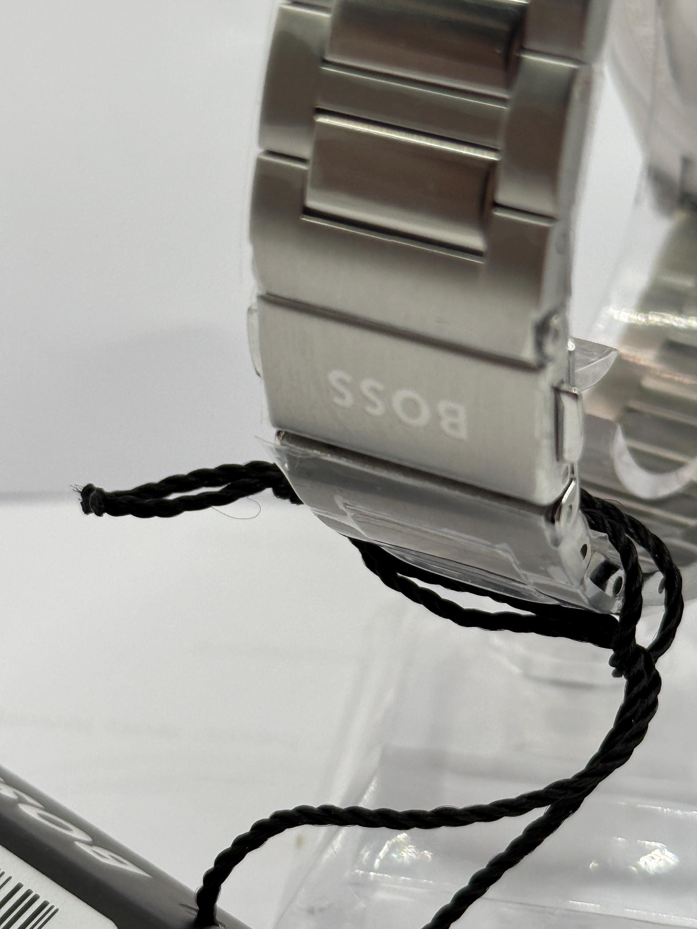 Blue dial chronograph detail