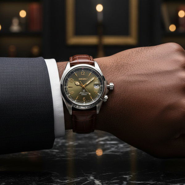 Seiko Prospex 'Alpinist' | Heritage Green Dial & Gold Accents (SPB121J1)